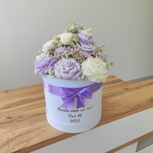 mirisni buket u kutiji (candle box) – personalizirani poklon