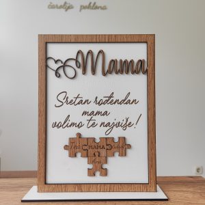 personalizirani drveni poklon za mamu