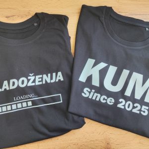 personalizirane majice za kuma i mladoženju
